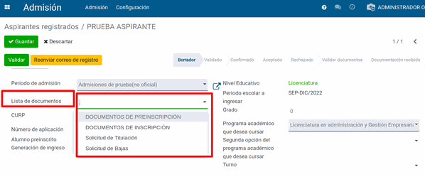 Odoo - Prueba 1 a tres columnas